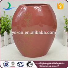Modern China Red Porcelain Vaso Atacado